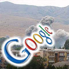Google Gürcistan'ı haritadan sildi