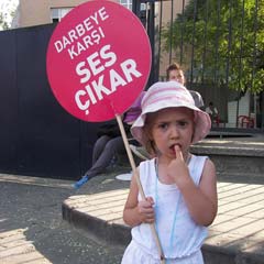 Ankara'daki 'beyaz eylem'den ilginç anlar (FOTO)