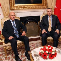 Talat, Erdoğan'ı kabul etti