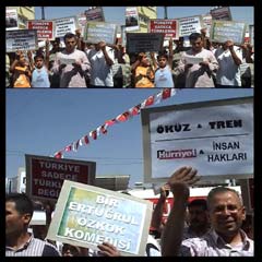'Hürriyet'in Treni'ne ilginç protesto