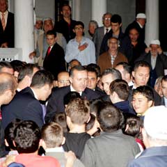 Erdoğan da camideydi
