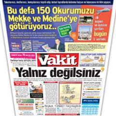 Vakit'e 'yalnız değilsiniz' mesajı