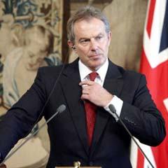 İsrail Blair'in uçağını engellemeye çalıştı