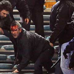 Adana Demirspor taraftarları taşkınlık çıkardı