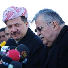 Talabani Barzani'yle görüştü: 'Tüm konularda mutabıkız'