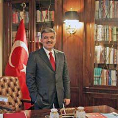 Gül, Jouyet ve Rehn'i kabul etti.