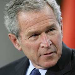 Ukrayna'da Bush protestosu
