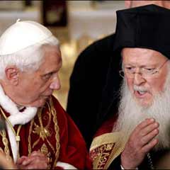 Bartholomeos, Papa'nın davetlisi