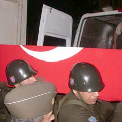 Şehitler Ankara'ya getirildi