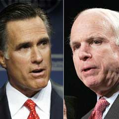Romney McCain'i destekleyecek