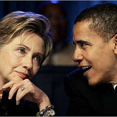 Obama, Clinton'ı bozguna uğrattı