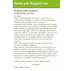 'Baskı yok, hoşgörü var'