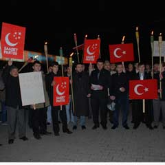 Saadet gençliğinden Filistin'e selam