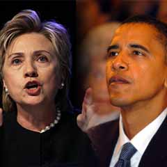 Hillary ile Obama birbirine girdi