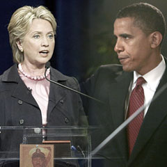 Hillary - Obama kozlarını paylaştı