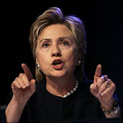 Yahudiler Hillary'den yana
