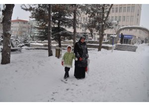 Yozgat’ta Kar Yağışı Etkisini Sürdürüyor