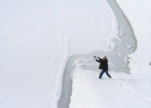 Erzincan Baraj Gölü Dondu