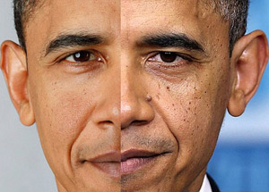 Obama 4 yılda böyle yaşlandı