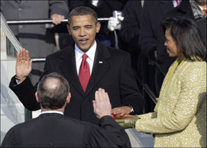 Obama ikinci kez yemin etti