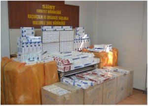 Siirt’te Kaçak Sigara Şebekesi Çökertildi