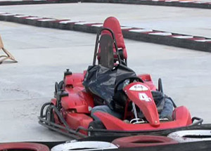 Go-kart pistinde korkunç kaza!