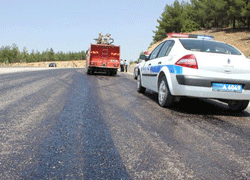 Sıcağa Asfalt Dayanmadı