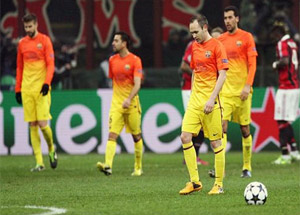 Barcelona'ya Milan şoku