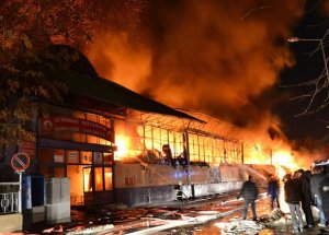 Ankara'da 680 Dükkan Kül Oldu