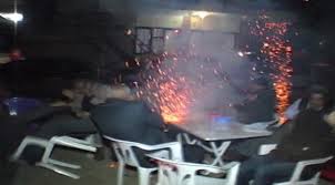 Osmaniye'de Havai Fişek Masaya Düştü