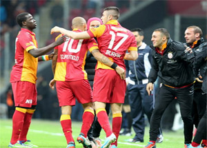 Galatasaray - SB Elazığspor maçında 4 gol
