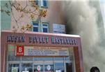 Devlet Hastanesi'nde çıkan yangın korkuttu