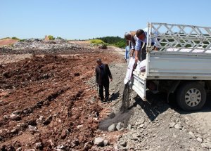 İçeriği Bozuk 3 Ton Kimyevi Gübre İmha Edildi