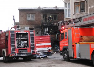 Erzurum’da Ev Yangını