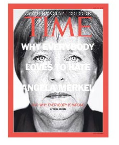 Time dergisinden Merkel'e destek