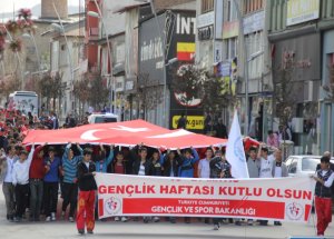 Erzurum’da “Gençlik Yürüyüşü”