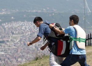 Ordu’da Yamaç Paraşütü Keyfi