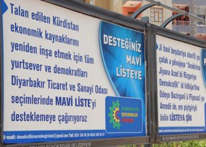 Diyarbakır TSO Seçimlerinde 'Kürdistan' Afişleri