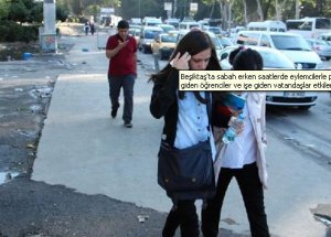 Okula Giden Öğrenciler Biber Gazından Etkilendi