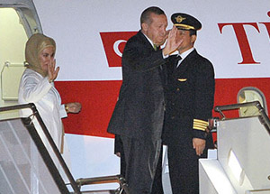 Erdoğan'a Muhteşem Karşılama