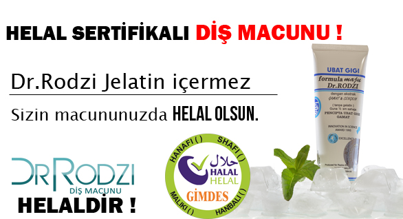Helal setifikalı diş macunu