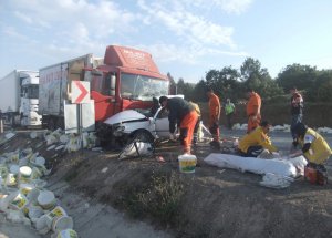 Kütahya'da Feci Kaza!