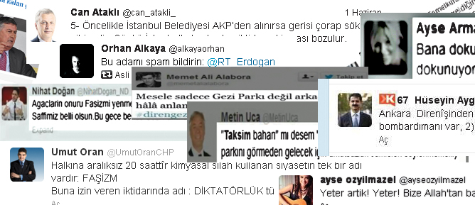 İşte Çapulculara Destek Verenler