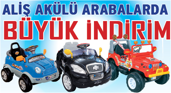 Akülü Arabalarda Büyük İndirim