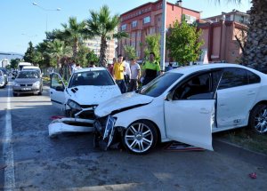 Samsun’da Zincirleme Trafik Kazası: 1 Yaralı
