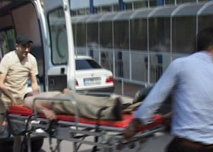 Askeri üstte yangın: 8 asker zehirlendi