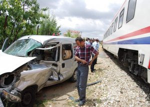 Eşme'de Tren Kazası; 1 Yaralı