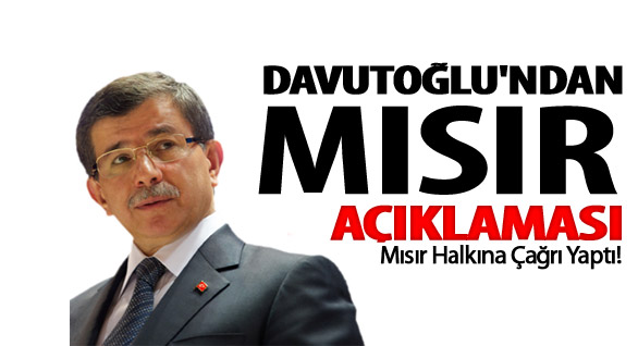 Davutoğlu'ndan Flaş Açıklama