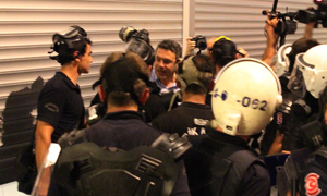 Polis'ten CHP'li Başkana: Kes Lan!