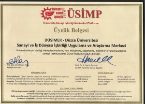 Düzce Üniversitesi Üsümp Üyeliği Kabul Edildi